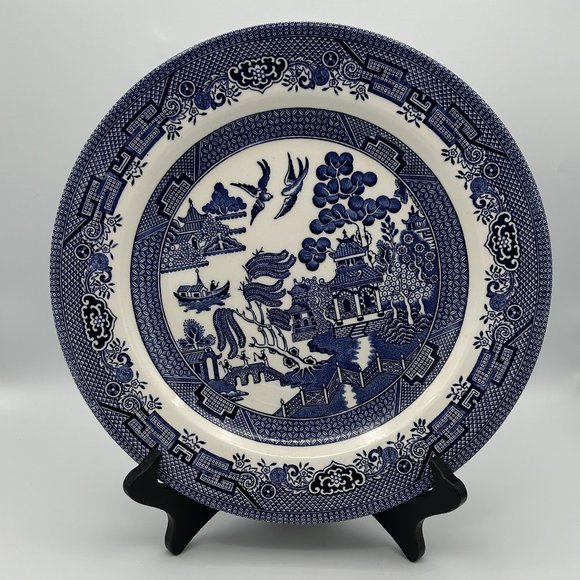 Churchill | Dining | Churchill Blue Willow Dinner Plate 14 In ...